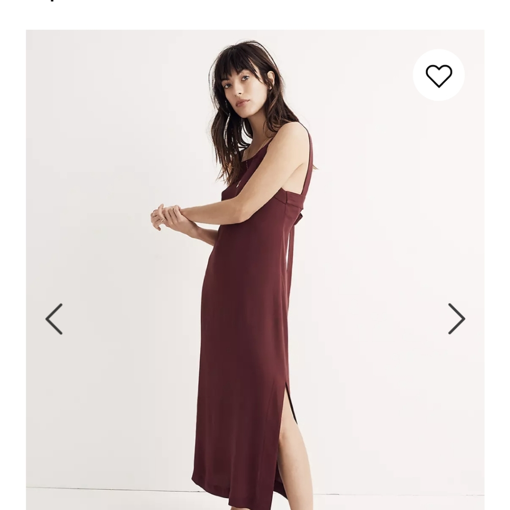 Madewell apron midi dress